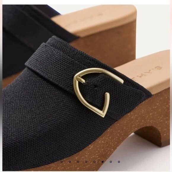 Rothy's Black Mules with Open Back Design Size 9 9.5 - Picture 3 of 9